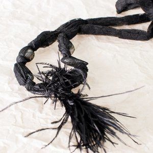 JANE TRAN BLACK & MULTICOLOR EVENING NECKLACE | WOMENS